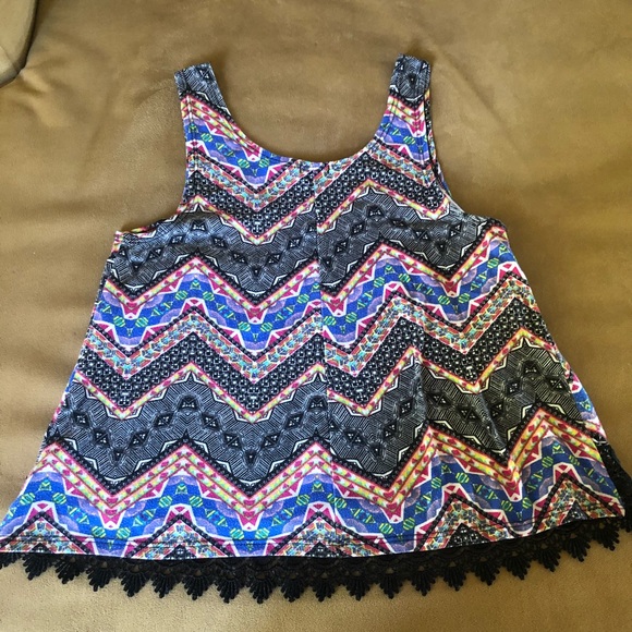 Stoosh Patterned Tank Top - Picture 2 of 3